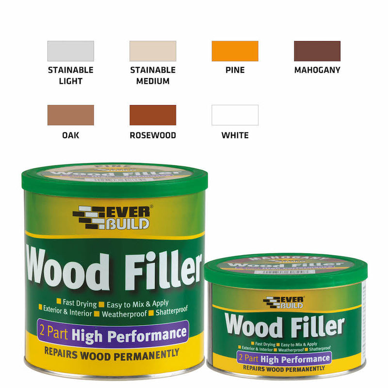 2 Part High Performance Wood Filler - Oak 500g