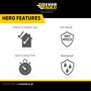 EverBuild Premium+ 500 Bath & Sanitary Silicone White 290ml