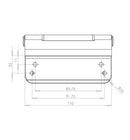 Trojan Composite Door Butt Hinge 3D Adjustment White