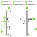 Avocet Pioneer Plus 92PZ Door Handle (122mm) - Gold