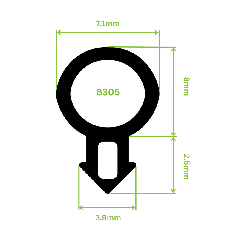 Window & Door Bubble Gasket (B305)
