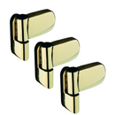 Avocet ET3D uPVC Door Flag Hinge - Gold (Pack of 3)