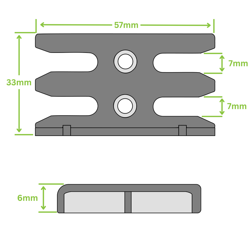 Avocet WMS Universal Espag Mushroom uPVC Window Keep ERKUNIM