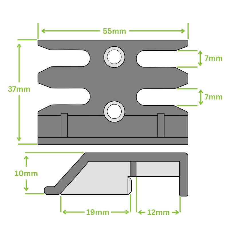 Avocet WMS Espag Mushroom uPVC Window Keep ERK043MA