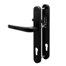 uPVC Door Handle (Long Back Plate 210mm) - Black