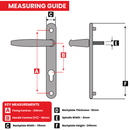 uPVC Door Handle (Long Back Plate 210mm) - Anthracite Grey