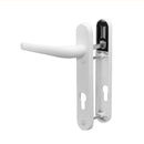 uPVC Door Handle (Small Back Plate 122mm) - White