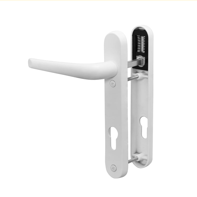 uPVC Door Handle (Small Back Plate 122mm) - White