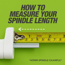 uPVC Window Handle Universal Inline Espag Handle Champagne Gold - SPINDLE LENGTH: 15mm