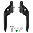 Yale uPVC Cranked Window Handle - Black