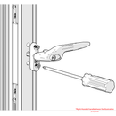 Yale uPVC Window Handle Cranked - Chrome
