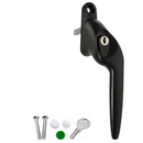 Yale uPVC Cranked Window Handle - Black