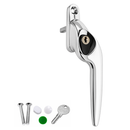 Yale uPVC Window Handle Cranked - Chrome