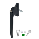 Yale uPVC Window Handle Universal Inline Espag Handle Black (Box of 10)