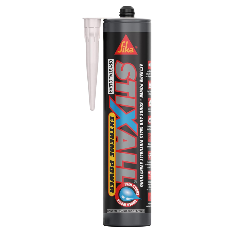 Stixall Adhesive & Sealant Crystal Clear 290ml