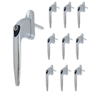 Yale uPVC Window Handle Universal Inline Espag Handle Chrome (Box of 10)