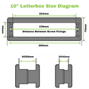 Yale Welseal uPVC Door 10" Letterbox Letter Plate