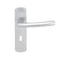 Serozzetta Dos Door Handles Lock Satin Chrome