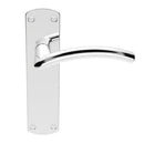 Serozzetta Tres Door Handles Latch Polished Chrome