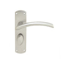 Serozzetta Tres Door Handles Bathroom Satin Chrome