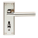 Serozzetta Sessanta Door Handles Bathroom Polished / Satin Nickel