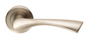 Serozzetta Venti Lever On Round Rose Satin Nickel