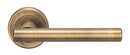 Serozzetta Philadelphia Lever On Rose Door Handles Antique Brass