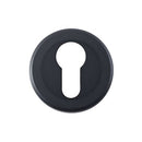Serozzetta Escutcheon - Euro Profile Matt Black