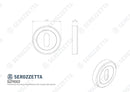 Serozzetta Escutcheon - Euro Profile Matt Black