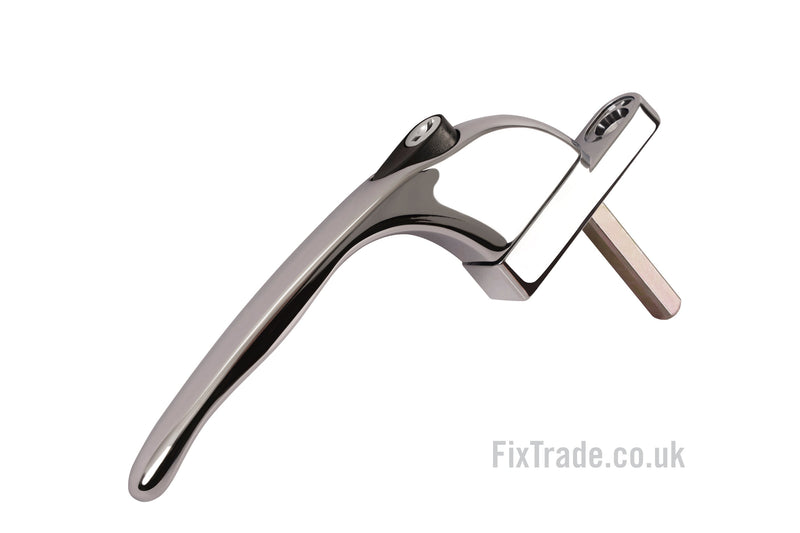 Yale uPVC Universal Inline Window Handle (Polished Chrome)