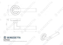 Serozzetta Sessanta Lever On Round Rose Polished & Satin Nickel