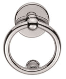 Victorian Ring Door Knocker Polished Chrome