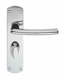 Serozzetta Dos Door Handles Bathroom Polished Chrome
