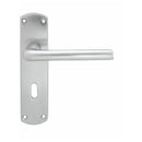 Serozzetta Uno Door Handles Lock Satin Chrome