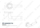 Serozzetta Quaranta Lever On Round Rose Polished & Satin Nickel