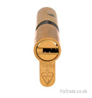 Yale Superior 1* Euro Double Cylinder (Polished Brass)