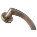 Serozzetta Olivier Door Handle, Antique Brass