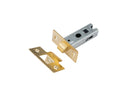 Premium Sprung Bolt Thru Tubular Mortice Latch 63mm Electro Brass
