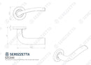 Serozzetta Cuatro Lever On Rose Door Handles Polished Chrome