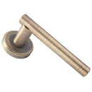 Serozzetta Philadelphia Lever On Rose Door Handles Antique Brass