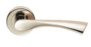 Serozzetta Venti Lever On Round Rose Polished Nickel