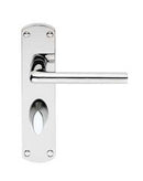 Serozzetta Uno Door Handles Bathroom Polished Chrome